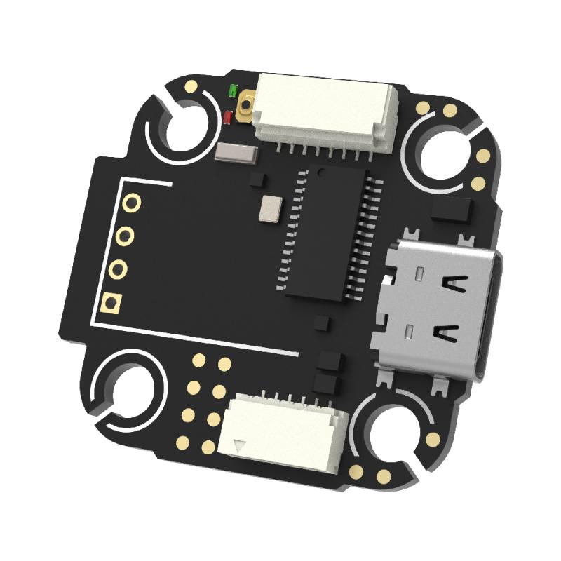 TBS Lucid FC Pro 20x20 Flight Controller shown from the connector side