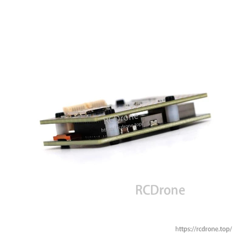 Low side profile of the stacked flight controller and power distribution board