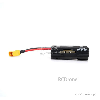 Side view of TBS Lucid Wing AIO flight controller with side-mounted connectors