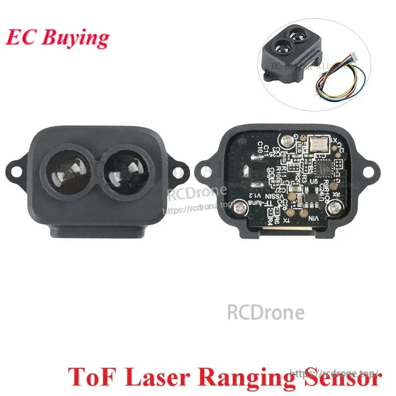 TF-Luna ToF Lidar Ranging Sensor, ToF Laser Ranging Sensor with dual lenses and circuit board