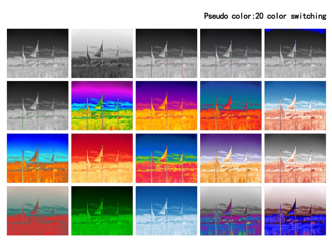Tarot 640 Infrared Thermal Imaging Camera, Pseudo color:20 color