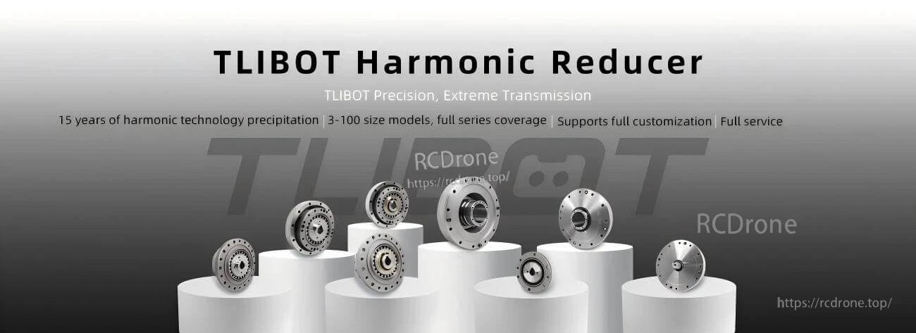 TLIBOT FCS-CO Model 14 Robot Motor, TLIBOT offers precision harmonic reducers with 15 years of expertise, 3–100 models, full customization, and comprehensive service for diverse drone applications.