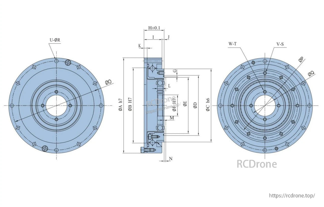 The TLIBOT FHD-SH 14 Robot Motor features precise robotic joints and motion axes.