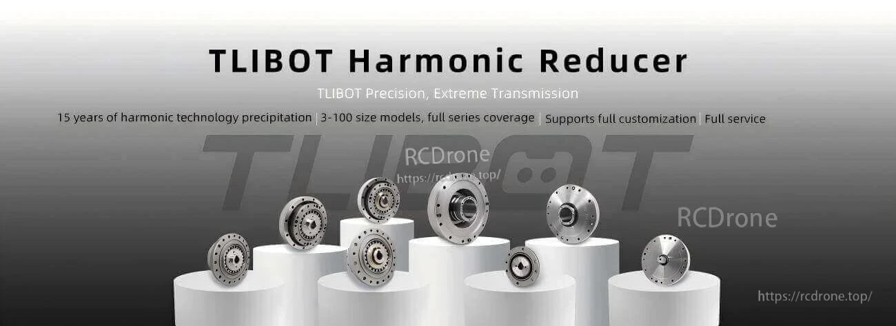 TLIBOT FHS-SO Model 14 Robot Motor, TLIBOT offers precision harmonic reducers with 15 years of expertise, 3-100 models, full customization, and comprehensive service for diverse drone applications.