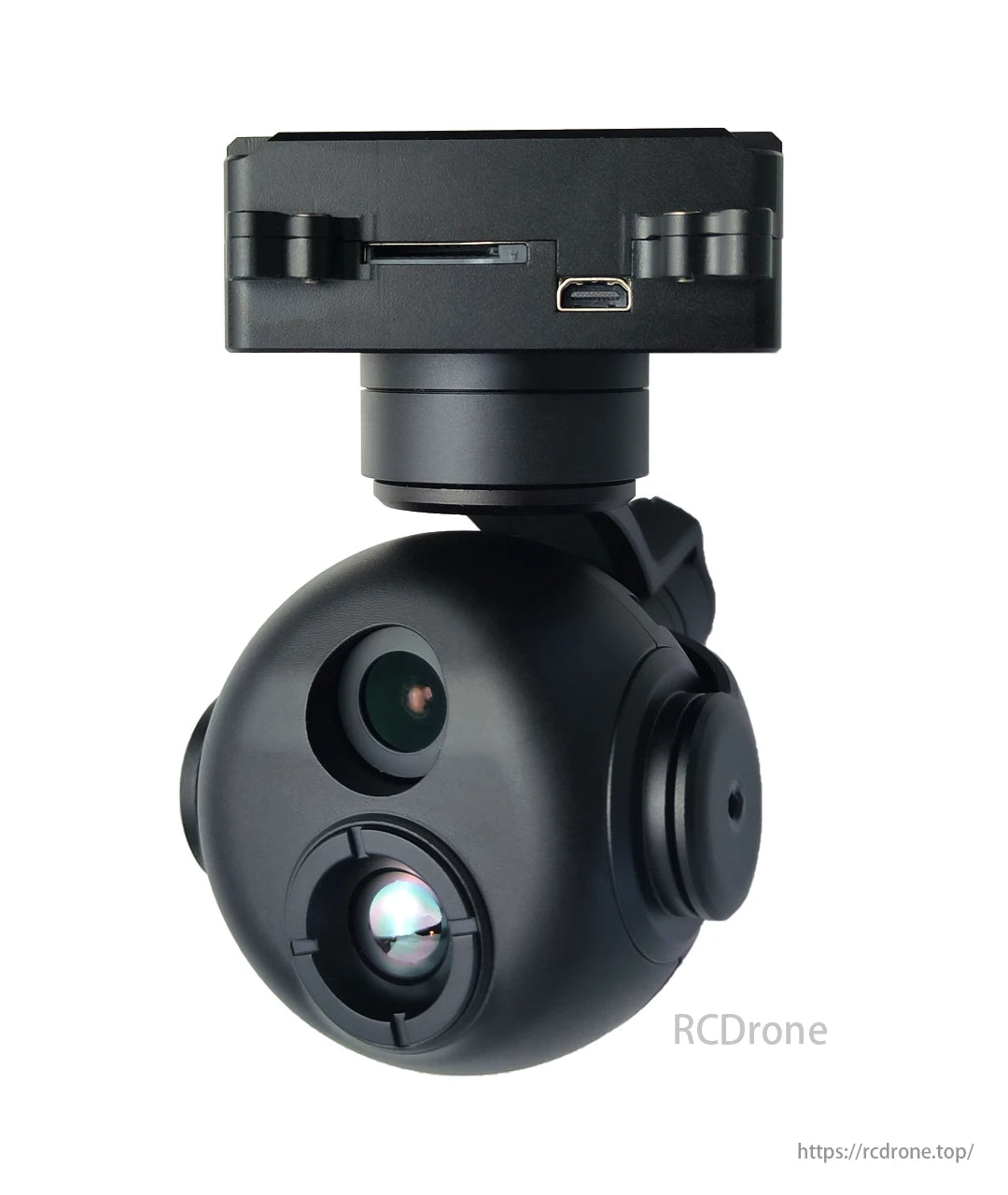TOPOTEK KHP290A609 Gimbal ya Dual Light Drone - 9x Digital Zoom 1080P Inayoonekana Kamera ya Mwanga + 9.1mm 640x512 Thermal Imaging 3-Axis IP/HDMI PTZ Gimbal