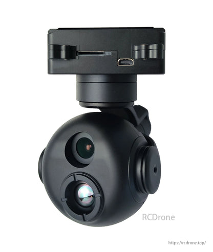TOPOTEK KHP290A609 Gimbal ya Dual Light Drone - 9x Digital Zoom 1080P Inayoonekana Kamera ya Mwanga + 9.1mm 640x512 Thermal Imaging 3-Axis IP/HDMI PTZ Gimbal