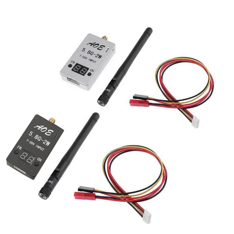 TS933 5.8G 2W 48CH VTX. TS933 transmitter with 5.8GHz frequency. 2W power. 48 channels. and 2000mW output. suitable for 10km FPV drone use.