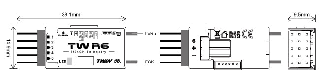 the inverted S.Port on the receiver can allow for easily connecting flight controllers .