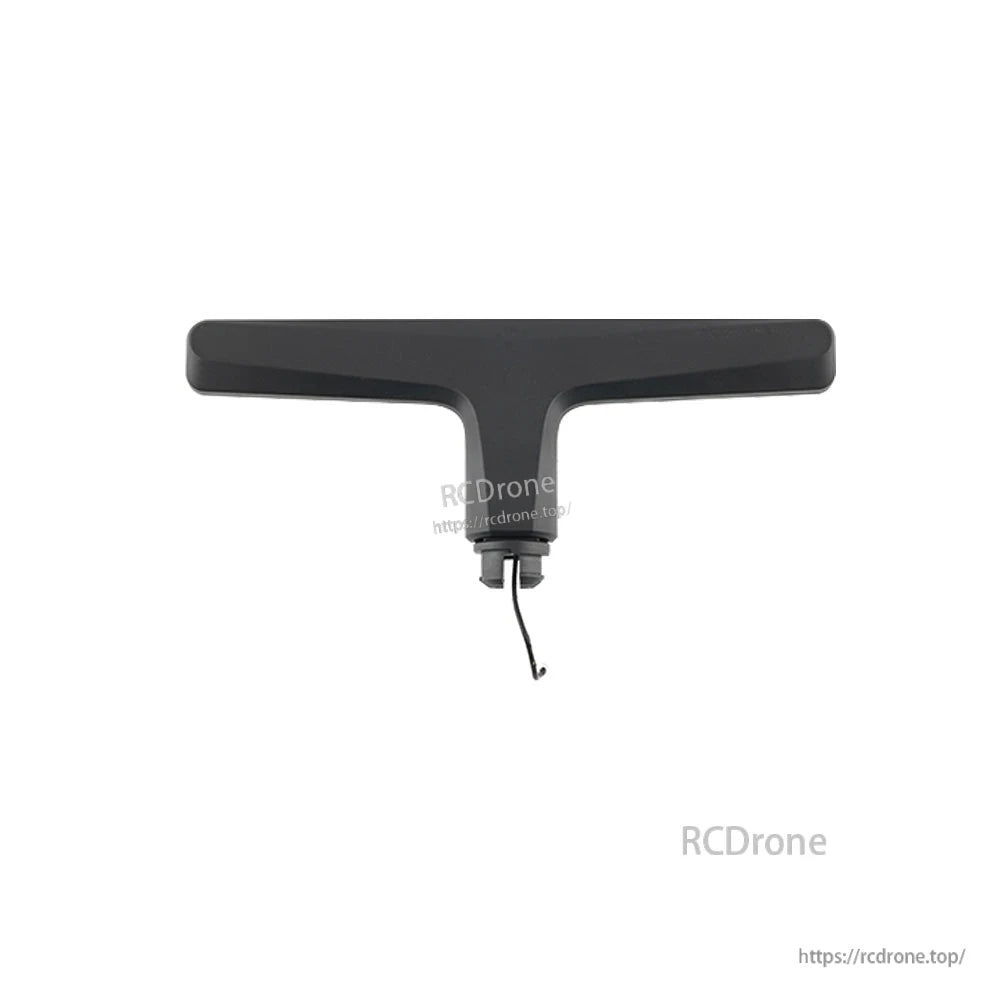T-shaped black antenna with short coax cable and connector, watermark visible