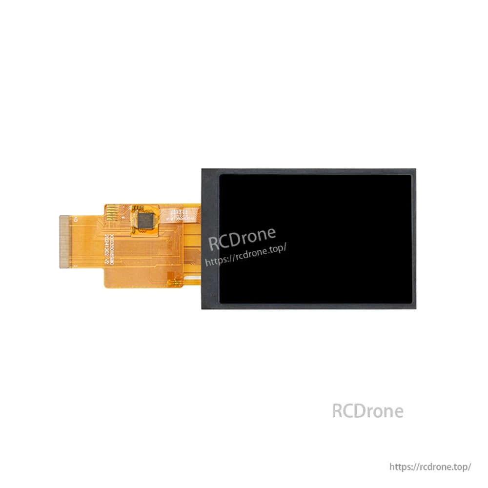 Replacement radio screen display with attached flex ribbon cable, alternate view with watermark
