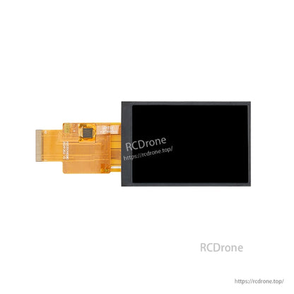 Replacement radio screen display with attached flex ribbon cable, alternate view with watermark