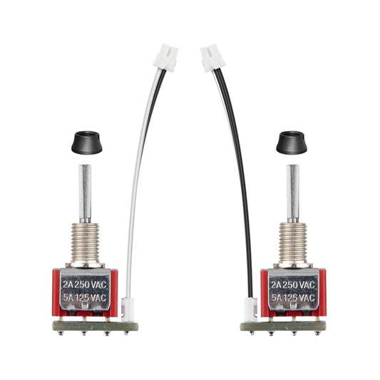 RadioMaster TX15 SE/SF 3-position switch set, two assemblies with wiring leads and dust caps