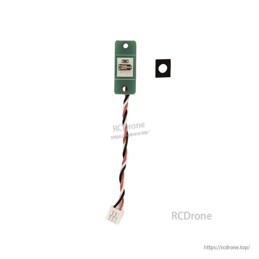 TX16S MK3 Light Sensor board with mounting holes, twisted 3-wire lead and white plug connector