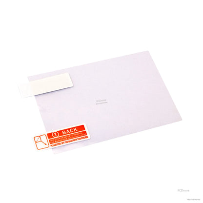TX16S MK3 screen protector film sheet with BACK label and cleaning/dust removal sticker