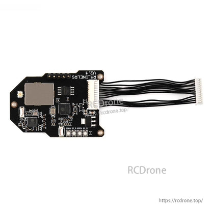TX16S MKII ELRS (ExpressLRS) module PCB with wiring harness and white plug connector