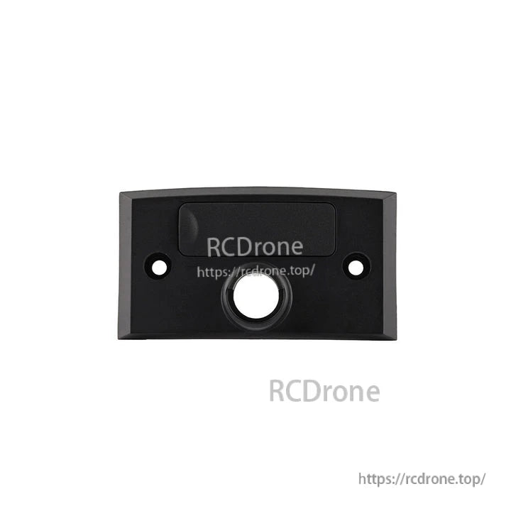 Curved case panel cover with center opening and two mounting screw holes