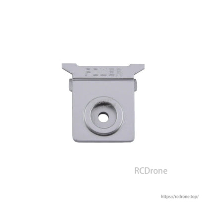 TX16S replacement power button front plate, gray cover with POWER label and center mounting hole