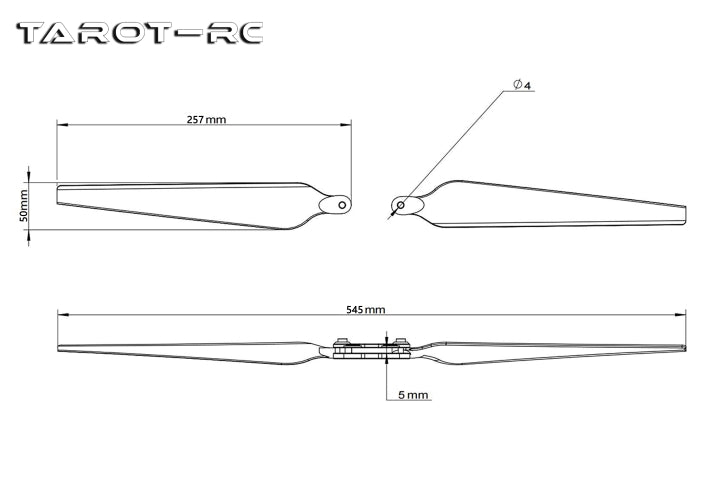 Product overview: The Tarot 2170 propellers are designed for high-performance multirotor UAVs.