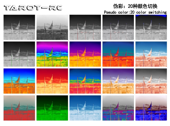 Tarot 256S2 雙感測器相機 - 256 度熱成像無人機，具有 1080P 可見光雙輸出