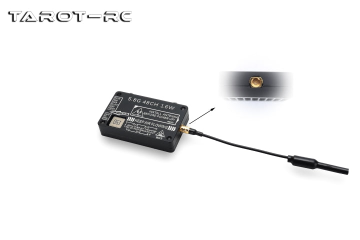 Tarot 5.8G 1.6W 48CH VTX, Tarot 5.8GHz 1.6W 48 Channel VTX Wireless Camera Transmitter