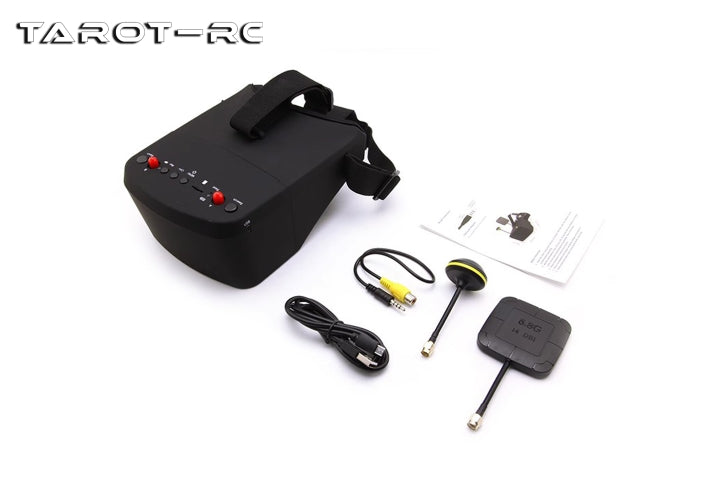 Tarot LS-800D FPV Goggle, Built-in USB charging and file management enables quick charging and easy file management.