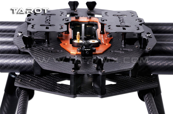 The Tarot T18 Octocopter Frame can carry heavy-duty cameras up to 11kg with full accessories, ideal for RED EPIC, 5DII, and FS700.