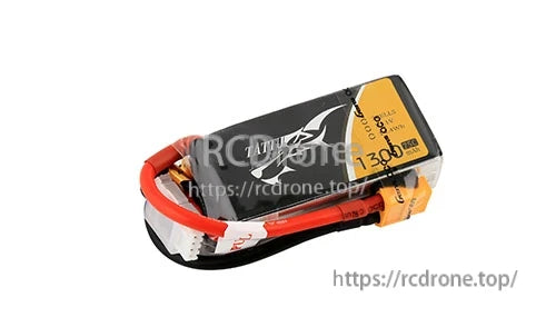 Tattu 1300mAh 3S 75C LiPo Battery Pack with XT-60 and JST-XHR