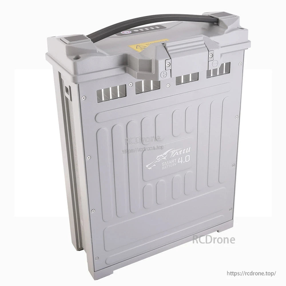 Tattu Smart Battery 4.0 UAV LiPo battery pack in rugged gray hard case with top handle and vented sides