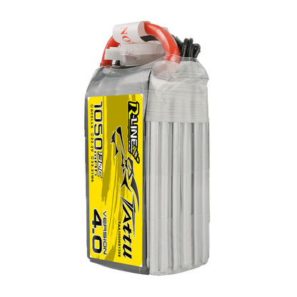 Tattu R-Line V4.0 1050mAh 6S 22.2V 130C LiPo battery pack with XT60 lead and JST-XHR balance plug