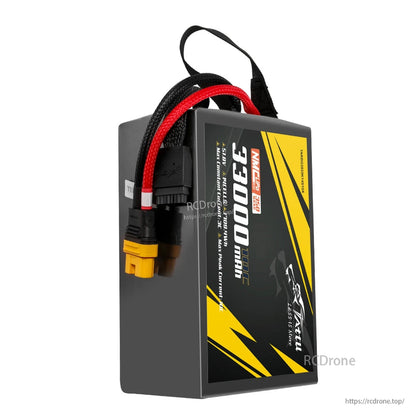 Tattu Semi-solid 350Wh/kg 33000mAh 10C 51.8V 14S1P Lipo Battery Pack, AS150U-F Plug, for Industrial Drones