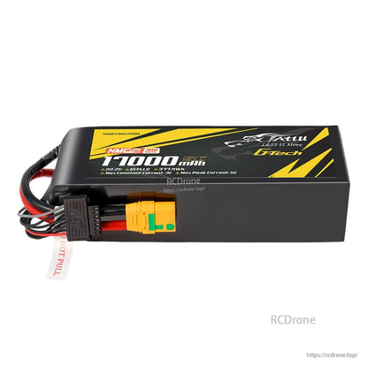 Tattu G-Tech 17000mAh 6S LiPo battery, 22.2V, 377.4Wh, 5C, XT90S-F, NMC 300Wh/kg, max 3C continuous/5C peak current, semi-solid state tech.