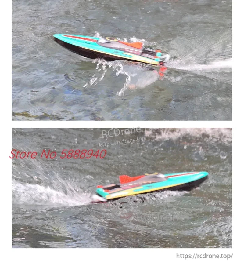 Tccicadas S002 Brushless Waterproof RC Boat, The product features a 48cm large hull size for stable and high-speed running.
