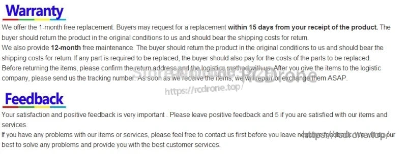 Tccicadas V060 GPS Fishing Bait Boat, 15-day free replacement (buyer pays return), 12-month maintenance (parts paid by buyer). Provide tracking, contact us for issues. Feedback appreciated.