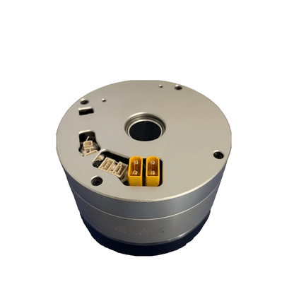Top view showing power and signal connectors around center bore on CRA-RI70-80-PRO joint module