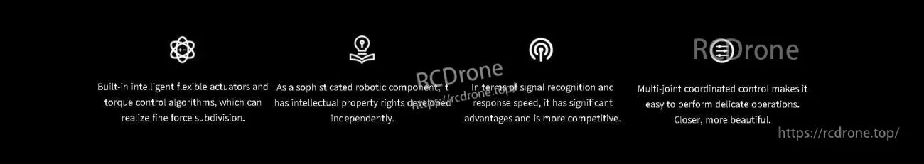 Ti5 ROBOT Cool Hand Robot Hand, Smart actuators with fast response and multi-joint control enable precise, delicate robotic operations, combining performance and aesthetics.