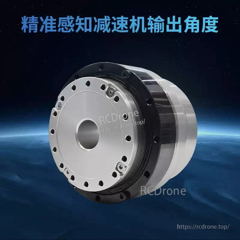 High-precision 17-bit servo joint with reducer angle sensing, 500W power, 24-48V input, CAN/EtherCAT communication, IP65 rated for durability.