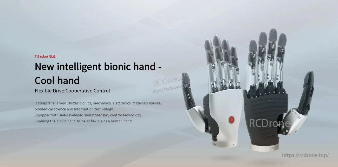 Ti5 ROBOT Cool Hand Robot Hand, Ti5's Cool Hand uses bionics and tech for human-like dexterity and intelligent, cooperative control.
