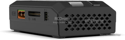 ToolkitRC M8P 600W 20A 1–8S Balance Charger, ToolkitRC M8P 600W 20A charger supports LiPo, LiHV, LiFe, Li-ion, LTO batteries, features 2.4" IPS display, multiple ports, and ventilation design.