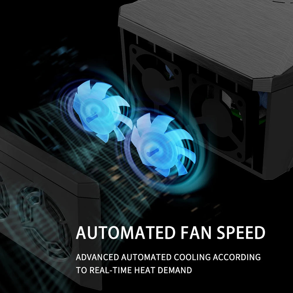 ToolkitRC Q6AC 1-6S Lipo Battery Charger, Automated Fan Speed and Advanced Automated Cooling according to real-time heat demand