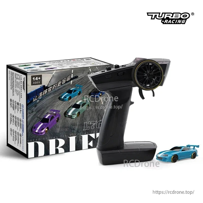 Turbo Racing 1:76 Mini Rc Car, Turbo Racing Mini RC Car features high-performance driving, drift capabilities, and full proportional control, perfect for kids and adults.