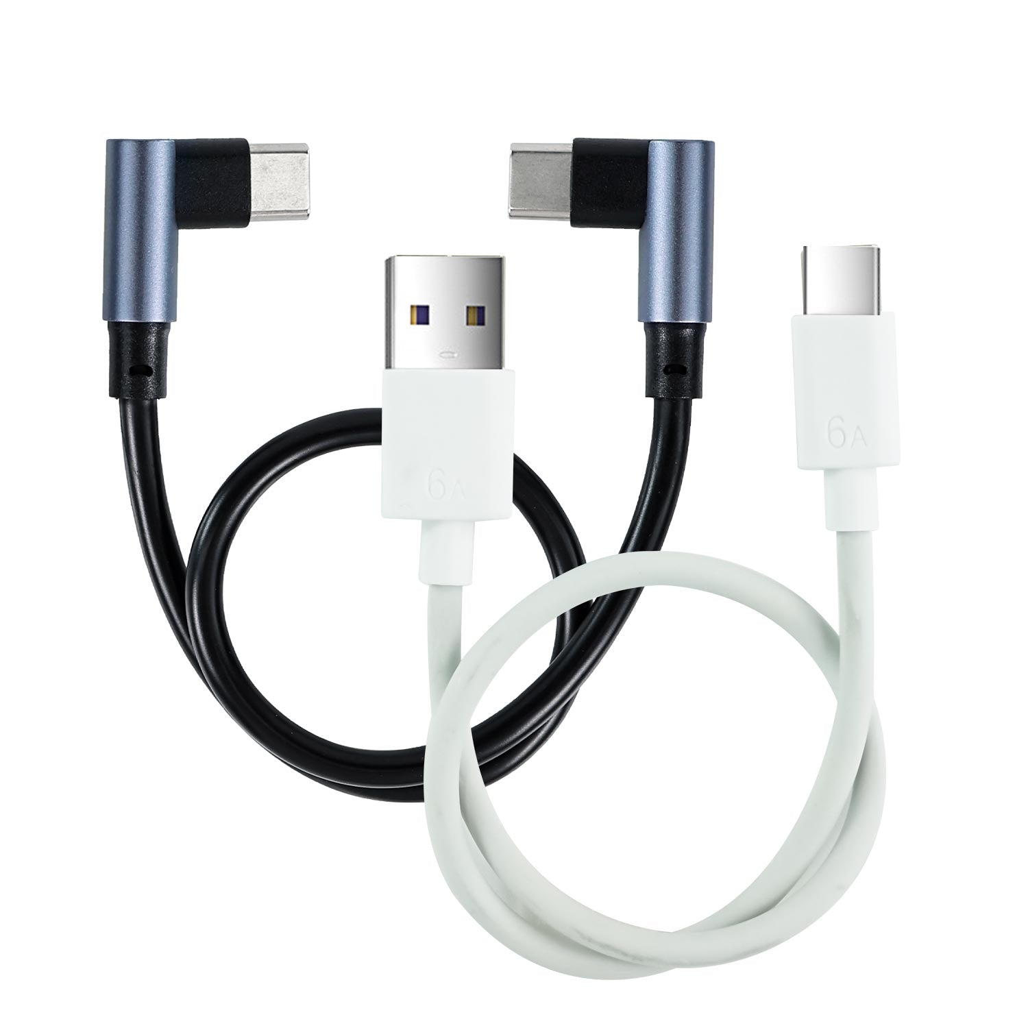 Yahboom Type-C Power Supply Cable set showing USB-A to Type-C and right-angle Type-C to Type-C options