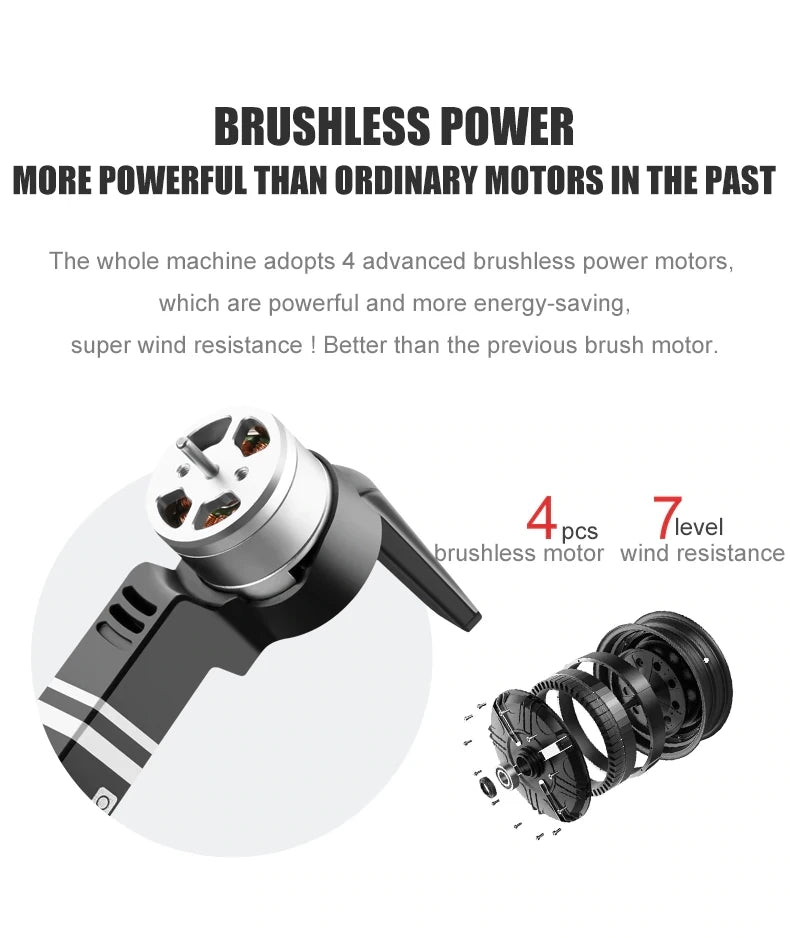 8811 Pro Drone, BRUSHLESS POWER MORE POWERFUL THAN