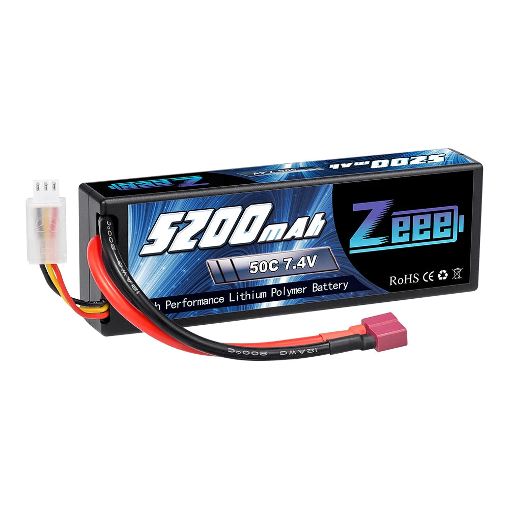 Zeee 5200mAh RC Lipo Battery, Lithium Pol Battery Per formance 5mv2 50C RoHS ly