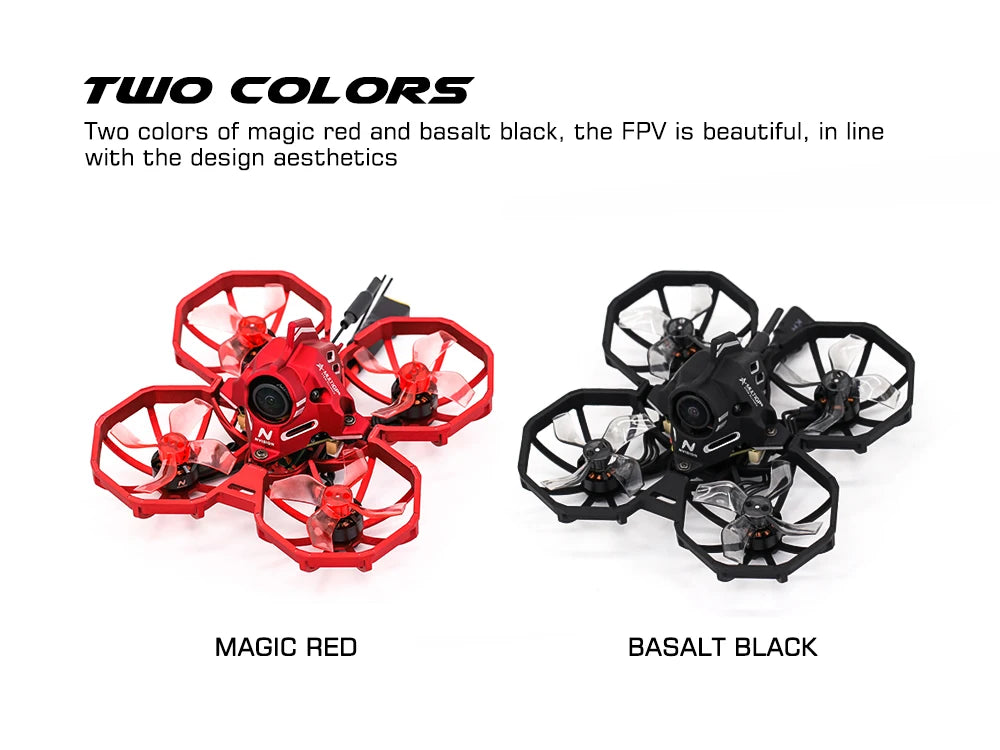 TCMMRC MULTIGP Junior Racer 75 - Professional Mini Quadcopter AIO FC with Caddx HD Camera FPV Racing Drone Kit RTF Indoor Toy 9 TCMMRC MULTIGP Junior Racer 75, FPV is beautiful, in line with the design aesthetics MAGIC RED B
