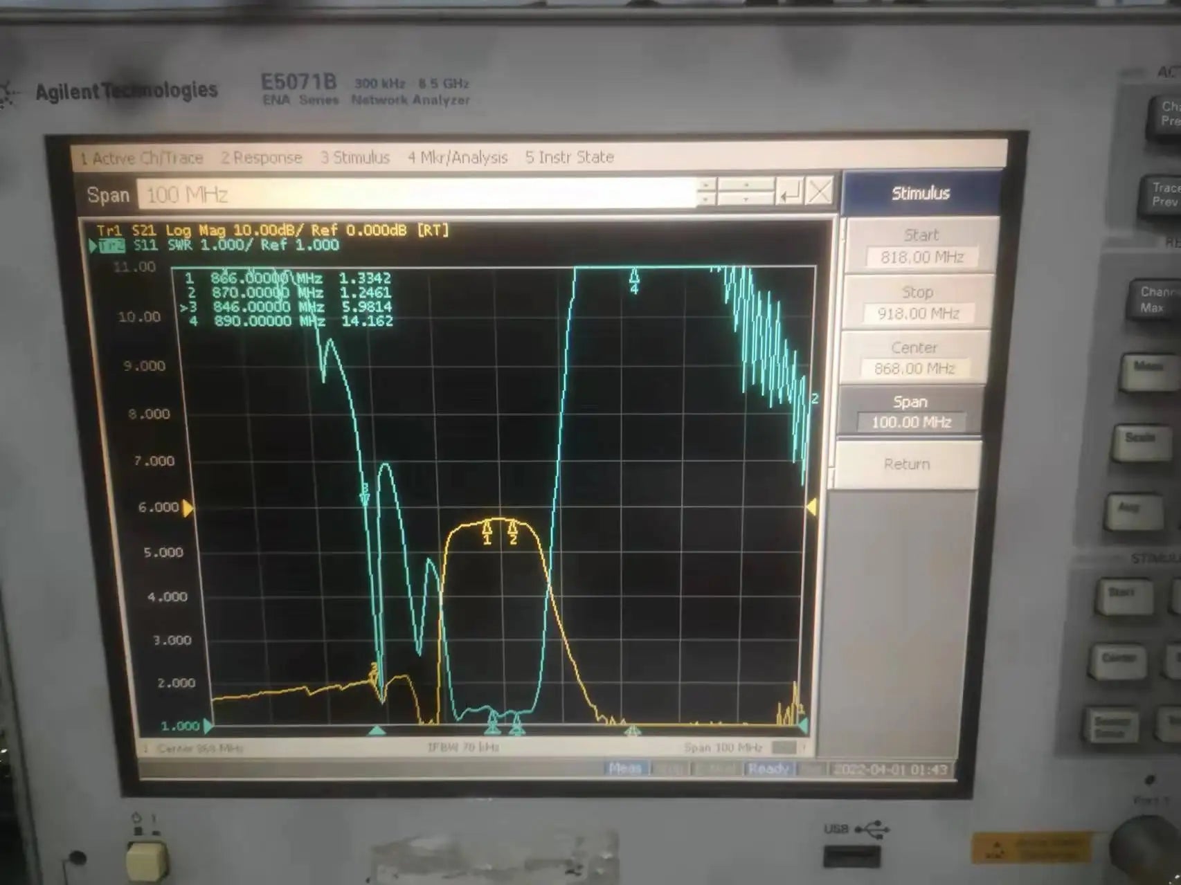 SCHz Agilent Teranologies eNa 5unes Natre