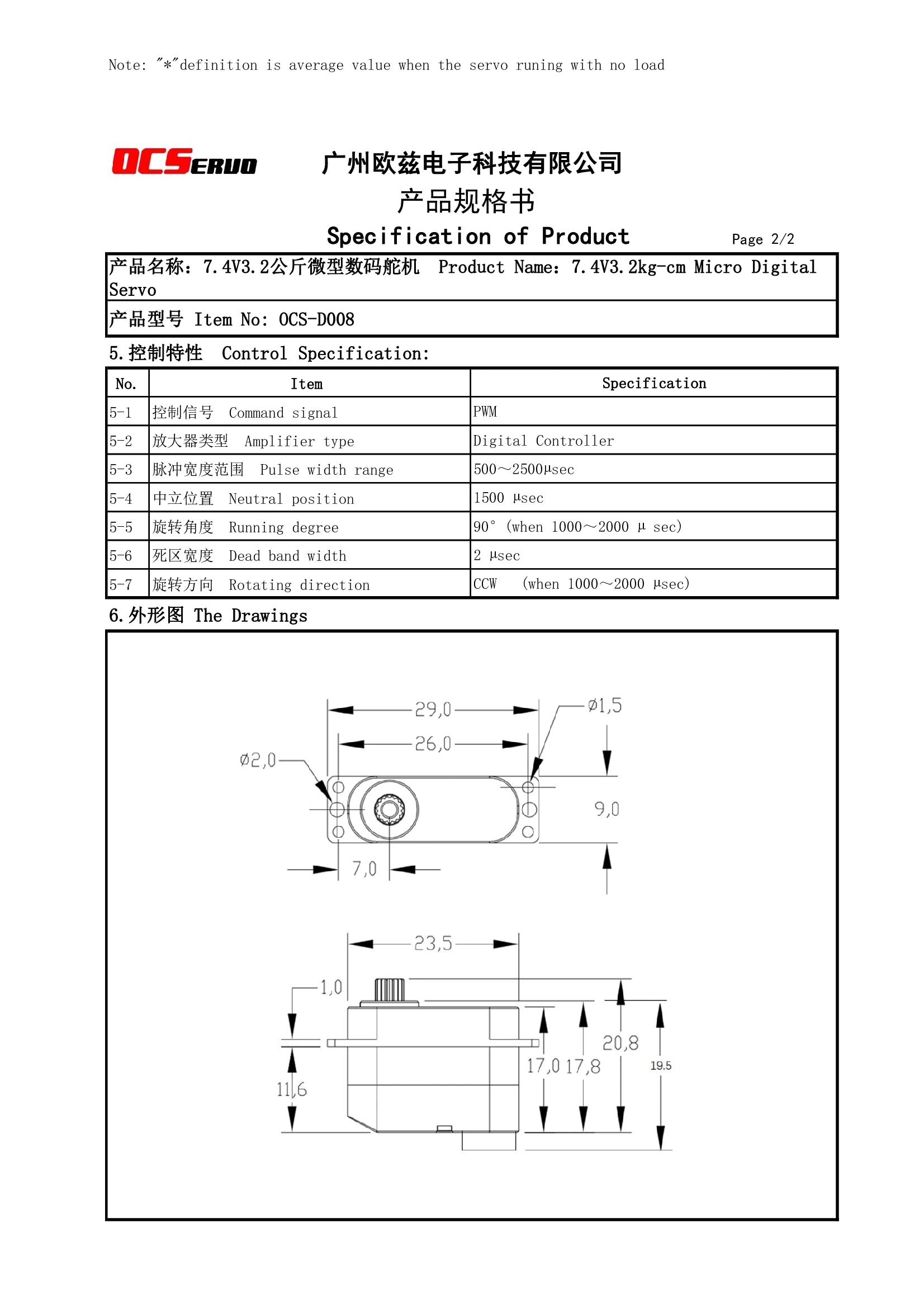 OCServo, dcServo rJbzbTX*ABR"A PA