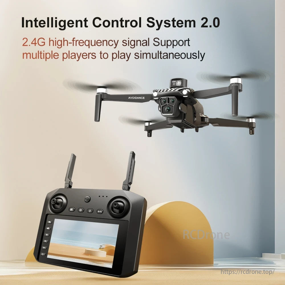 U99 MAX PRO Drone, Intelligent Control System 2.0 supports 2.4G signals, allowing multiple users to operate drones simultaneously.