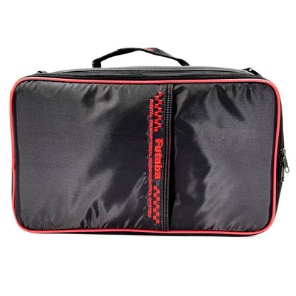 Futaba UBB1029 Soft Multi-Transmitter Bag, black exterior with red piping and carry handle