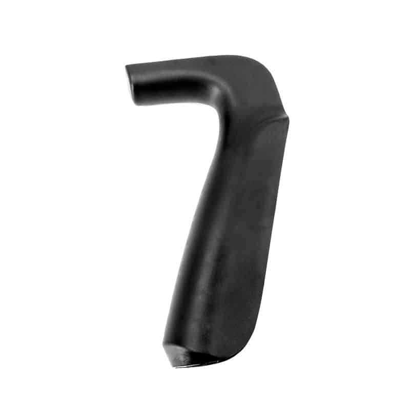 Futaba 4PX/7PX large rubber grip handle transmitter accessory, black, side profile view