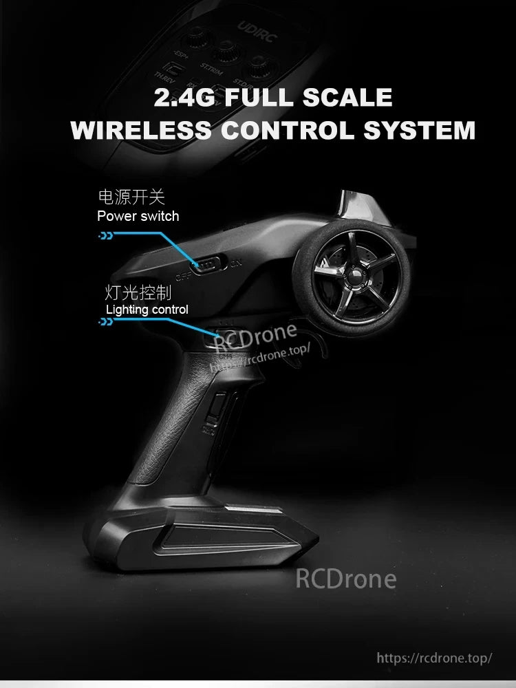 UDI022 Brushless RC Speedboat, 2.4G full scale wireless control system with power and lighting controls